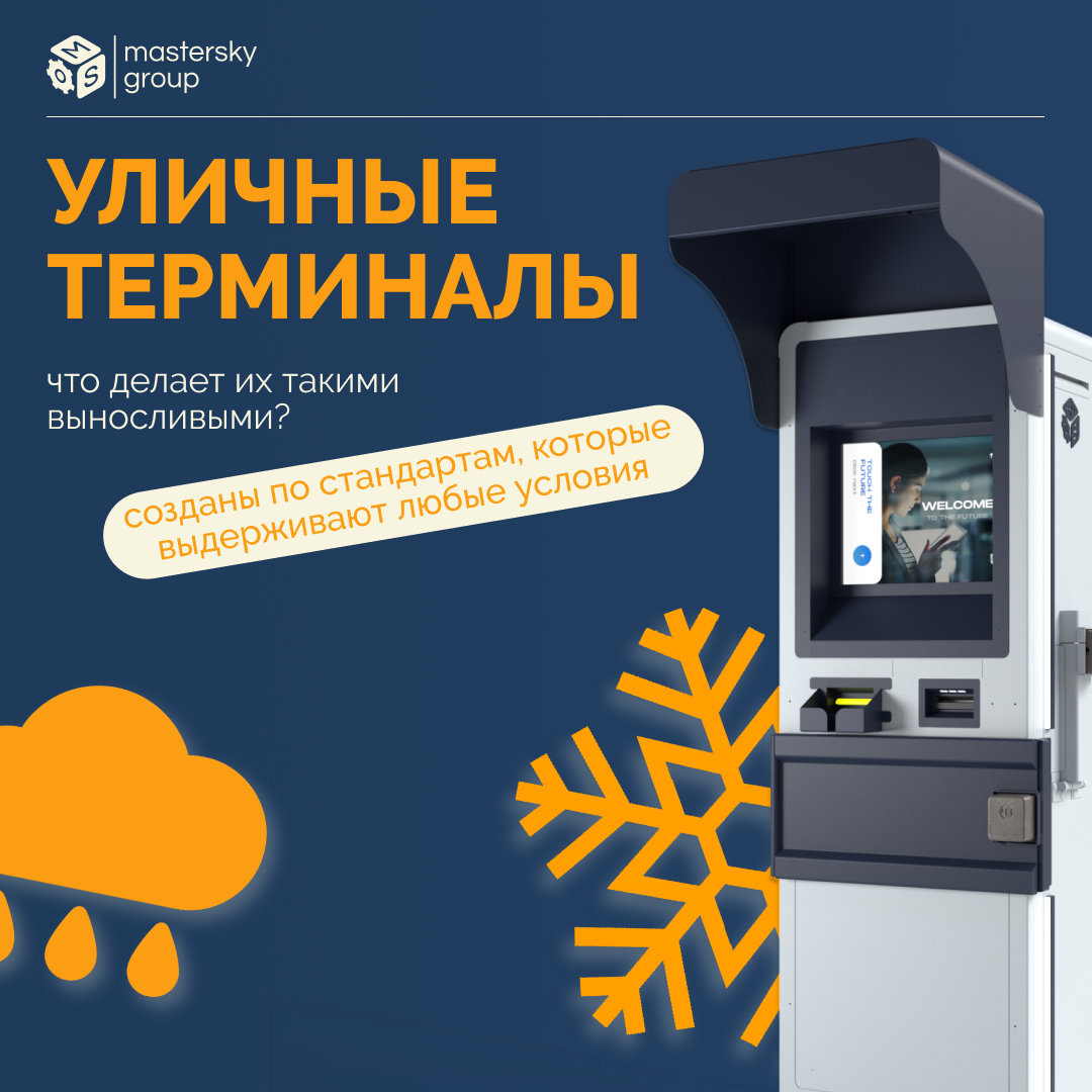 Уличные терминалы Mastersky — антивандальные и всепогодные платежные стриттеры